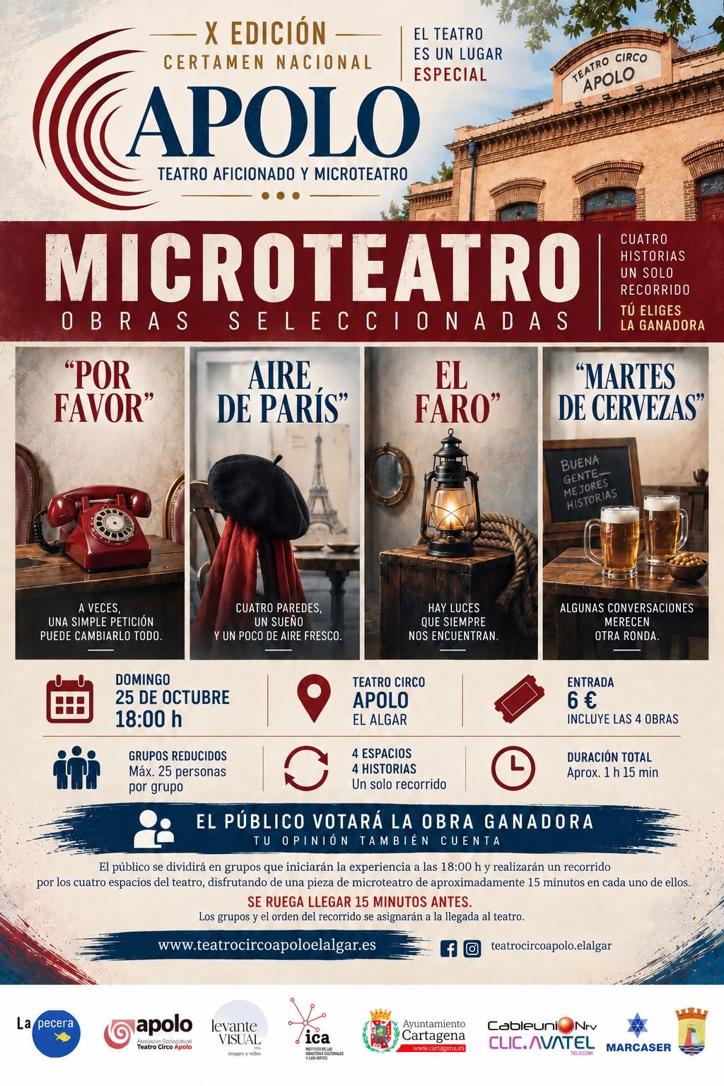 Certamen de Microteatro - Obras seleccionadas